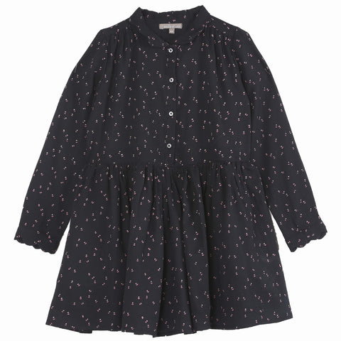 Girls Navy Blue Baigneuse T Shirt – Milie et Hector