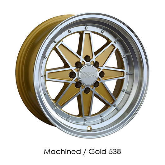 MAPerformance - XXR 538 Clean Cut Machined Gold