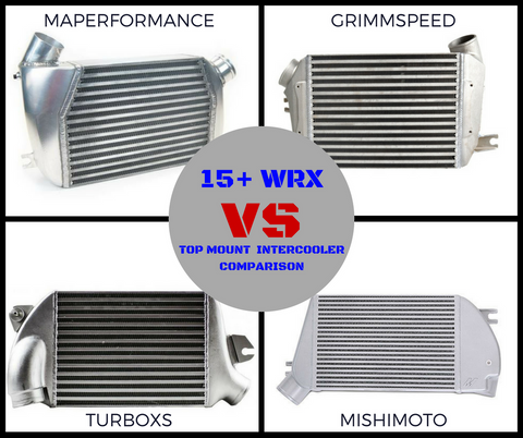 2015 WRX TOP MOUNT INTERCOOLER COMPARISON TEST