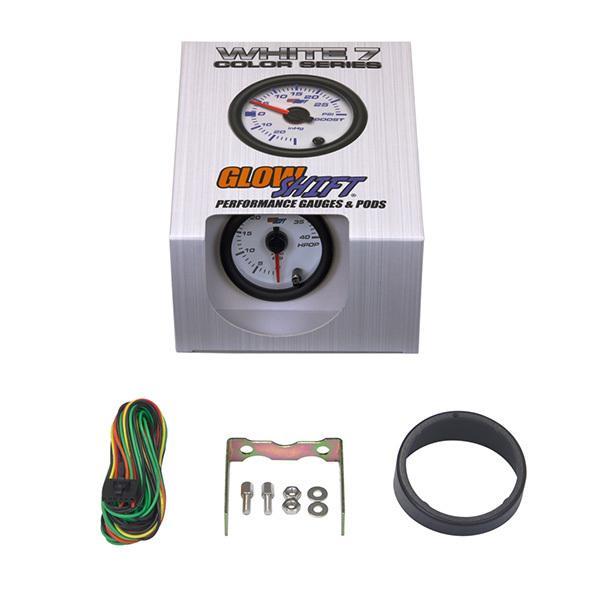 Glowshift White Face 7 Color High Pressure Oil Pressure Gauge Gs W721