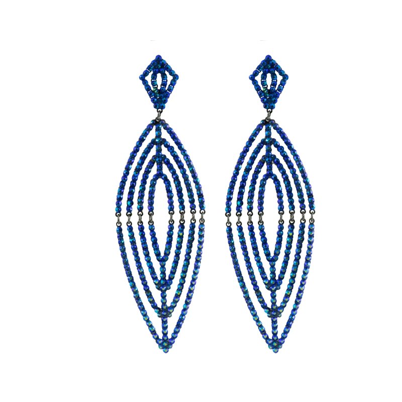 FAMILIAR PLACES EARRINGS (Iridescent Blue) - CLÁUDIA LOBÃO CLÁUDIA