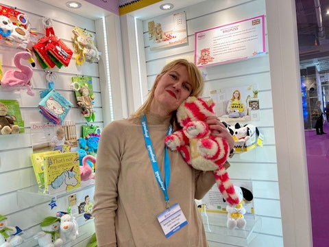 Finding Bagpuss on the Rainbow Designs stand at the Toy Fair