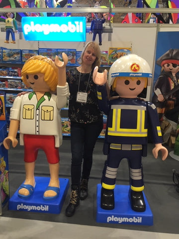 Networking with the Playmobil boys at Spring Fair