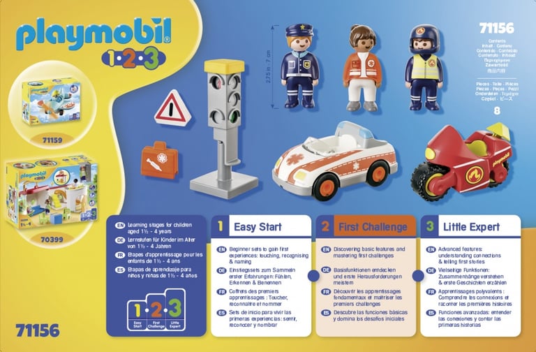 Playmobil 1.2.3. Police Car - 9384 – Giddy Goat Toys