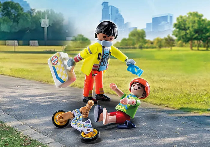 PLAYMOBIL City Life 71205 Motocyclette de médeci…