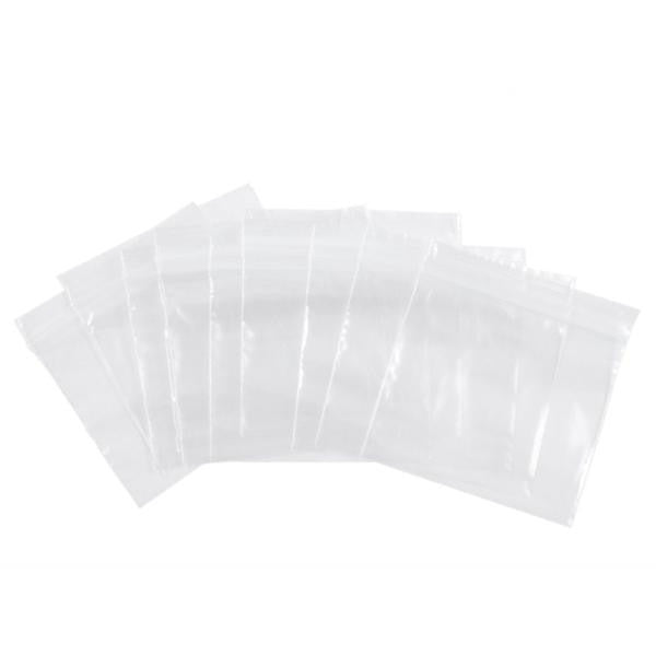 2 Mil 1 5 X 1 5 Clear Resealable Zip Lock Poly Bags Pack Of 100