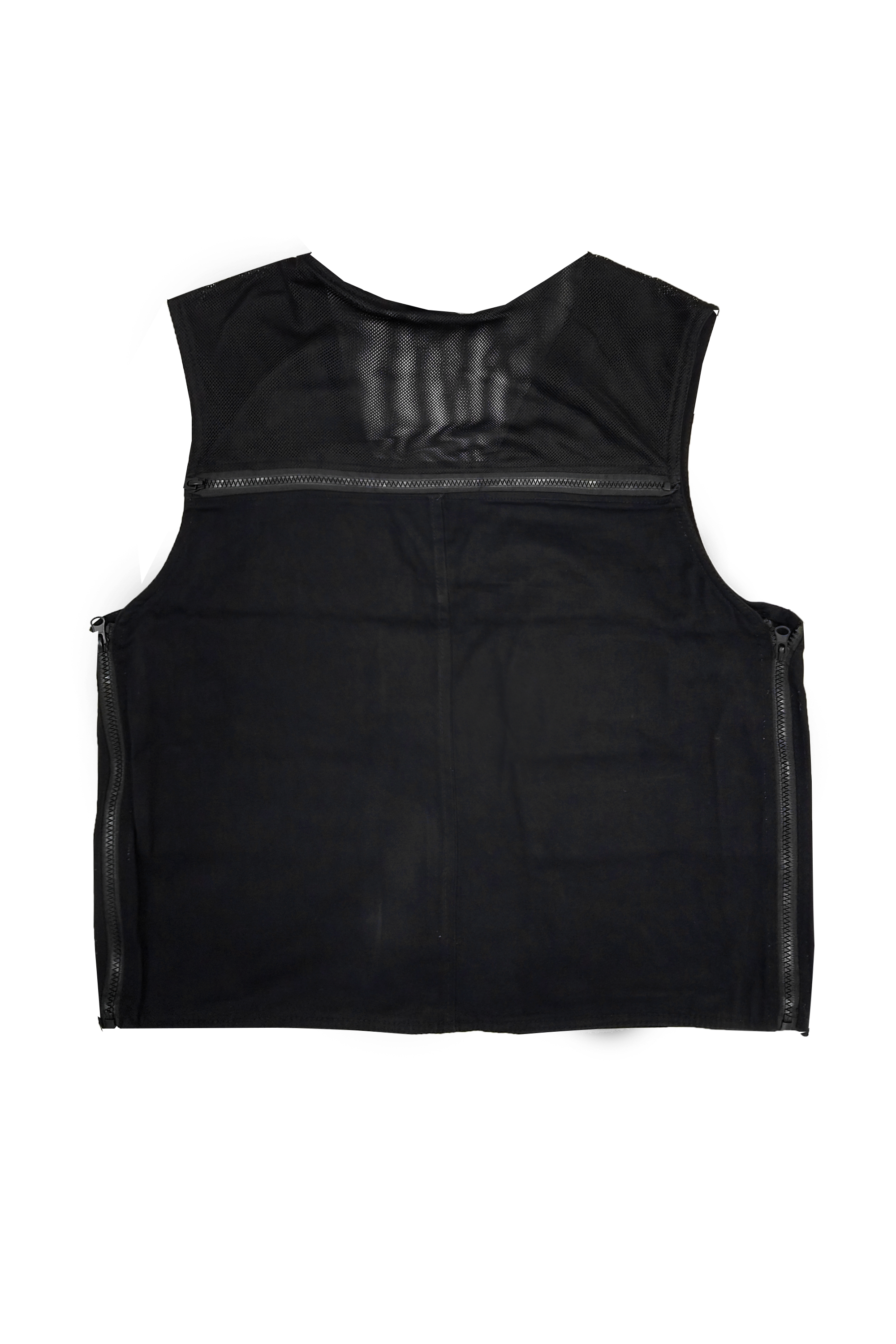 Black Zip-Up Utility Vest