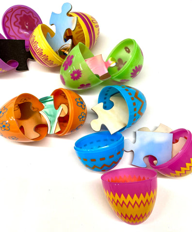 Easter eggs filled with puzzle pieces - The Missing Piece Puzzle Company