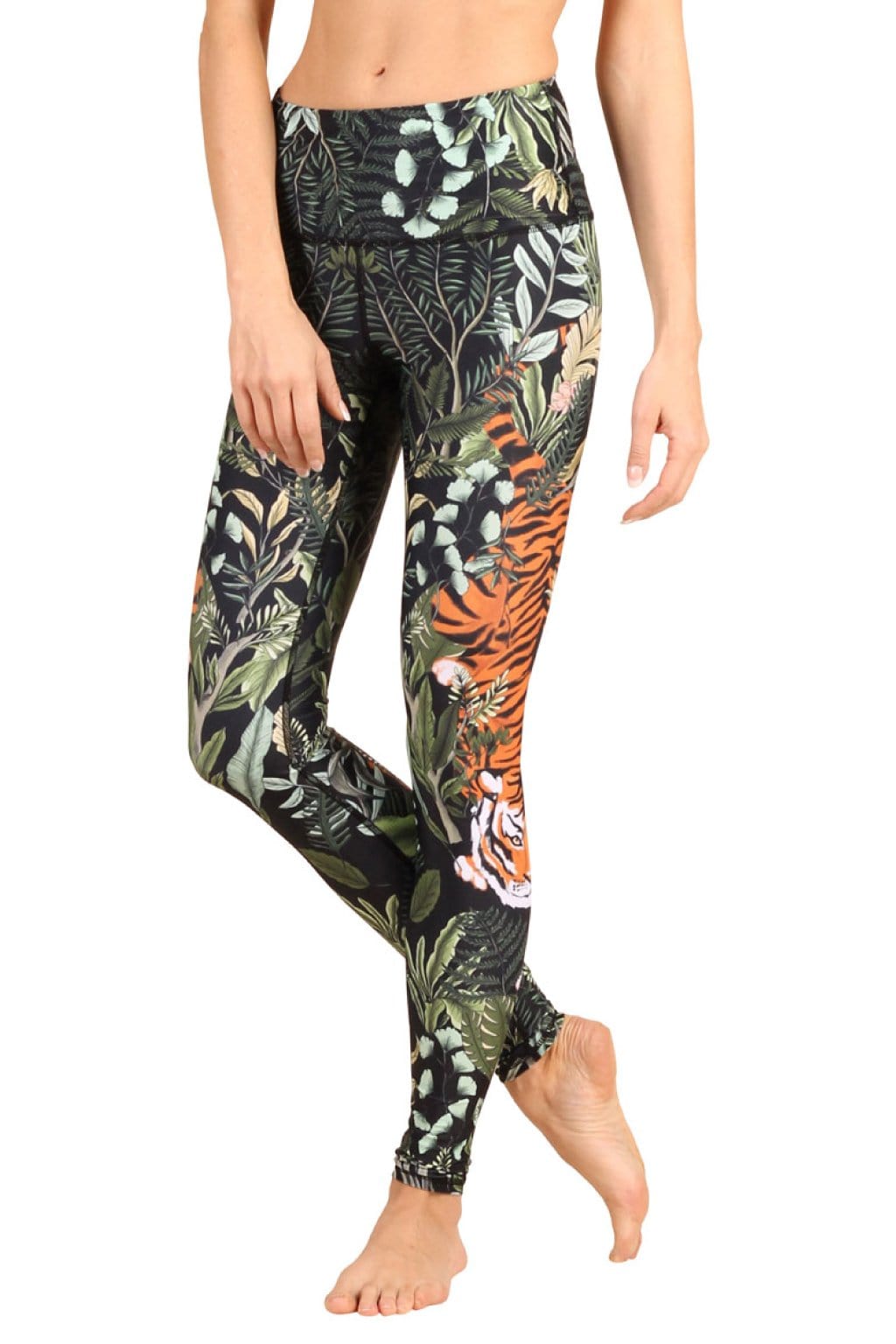 patterned yoga leggings