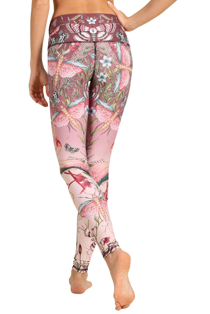 TERODACO Over The Heel Yoga Pants Women Printed Stirrup Pants High Waist Yoga  Leggings