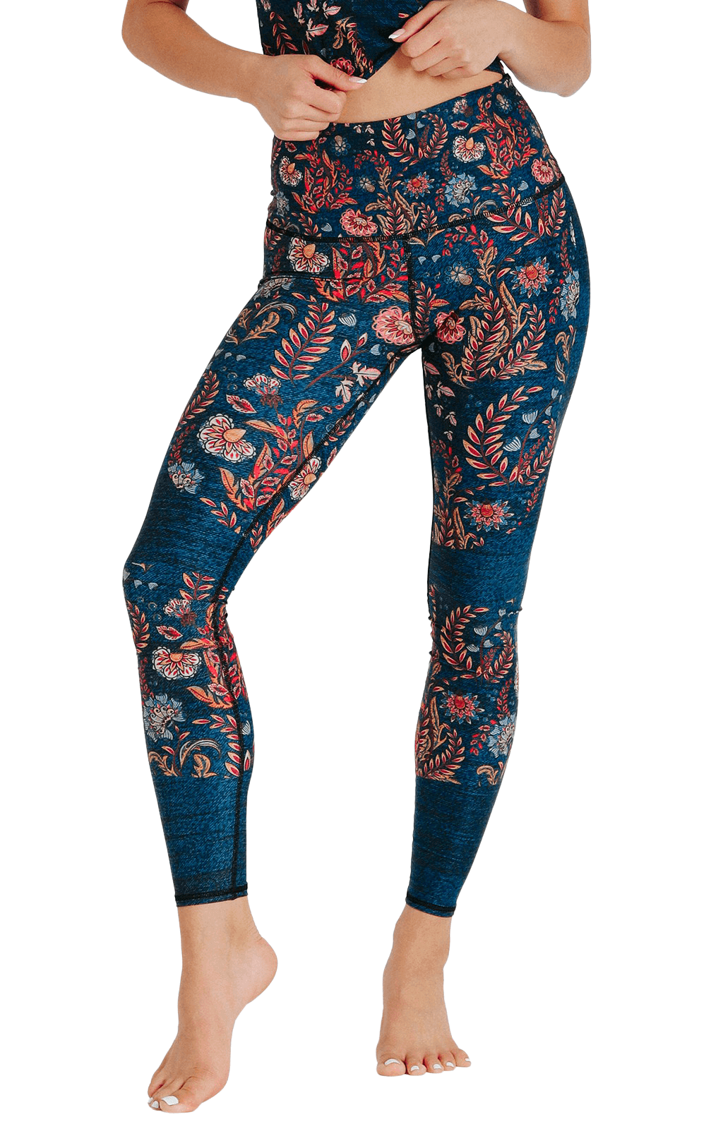 Festival Denim Eco-Friendly Women's Printed Leggings Yoga Democracy