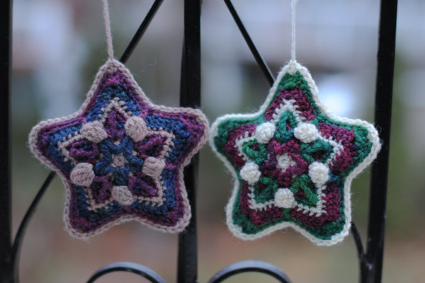 Starry Dream crocheted ornaments
