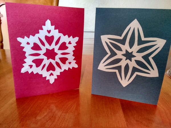 Snowflake Christmas cards