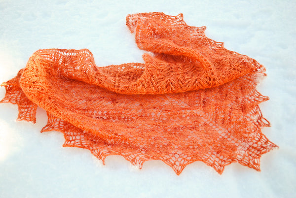 Blocked Narnia shawl