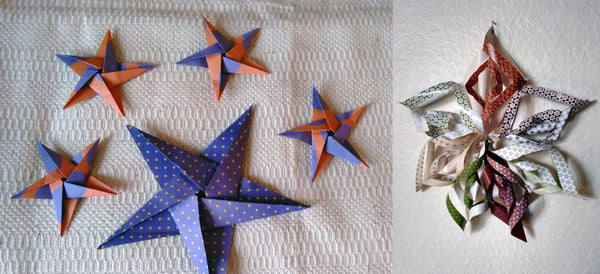 Origami stars