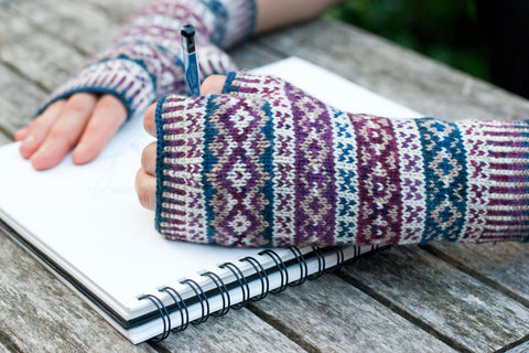 Portraiture Fingerless Mittens knitting pattern