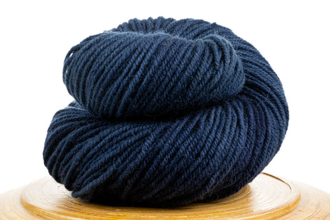Sutton bulky Canadian wool yarn in dark dusky blue