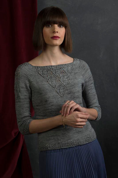 Front view of Victoria from Refined Knits