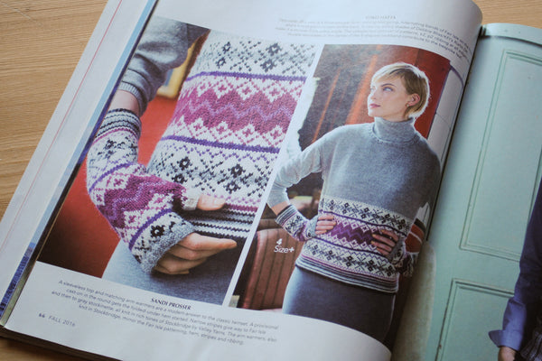 Vogue review sweater and mitt set