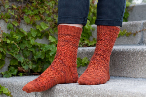 Wayfaring Stranger mens sock knitting pattern