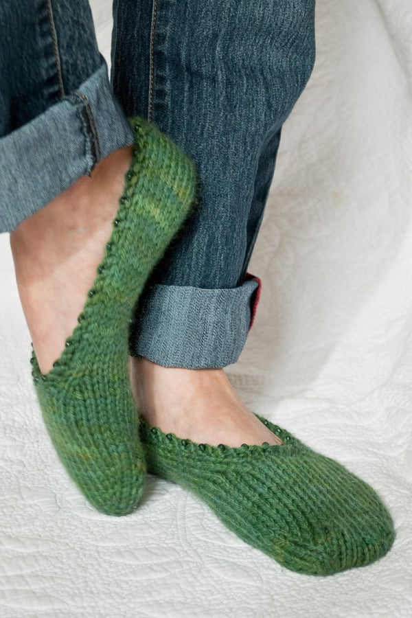 Sylphide Ballet Slippers knitting pattern Sweet Paprika