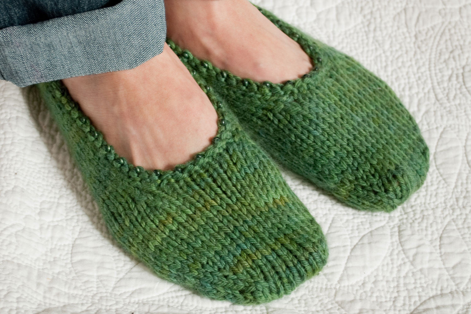 Sylphide Ballet Slippers knitting pattern - Sweet Paprika Designs