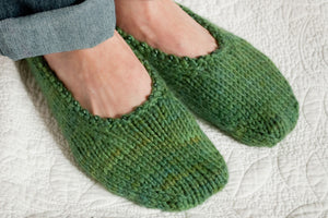 knitted ballet slippers