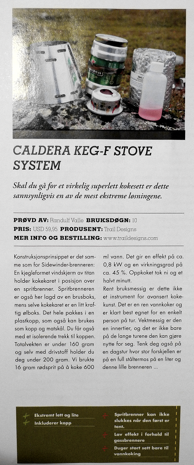 Caldera Keg-F Stove System