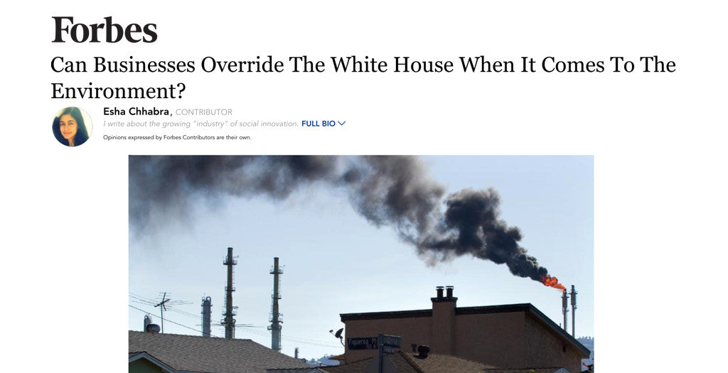 Forbes - Business Override White House Climate Change