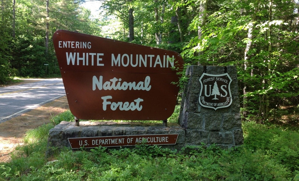 White Mountain National Forest Sign