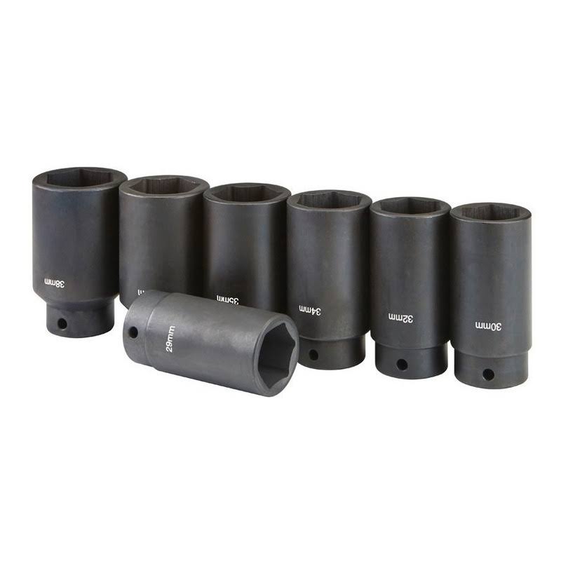 1/2 In. Drive Front Wheel Drive Axle Lock-Nut Socket Set 7 Pc 62842 CPK5_A2MBR67