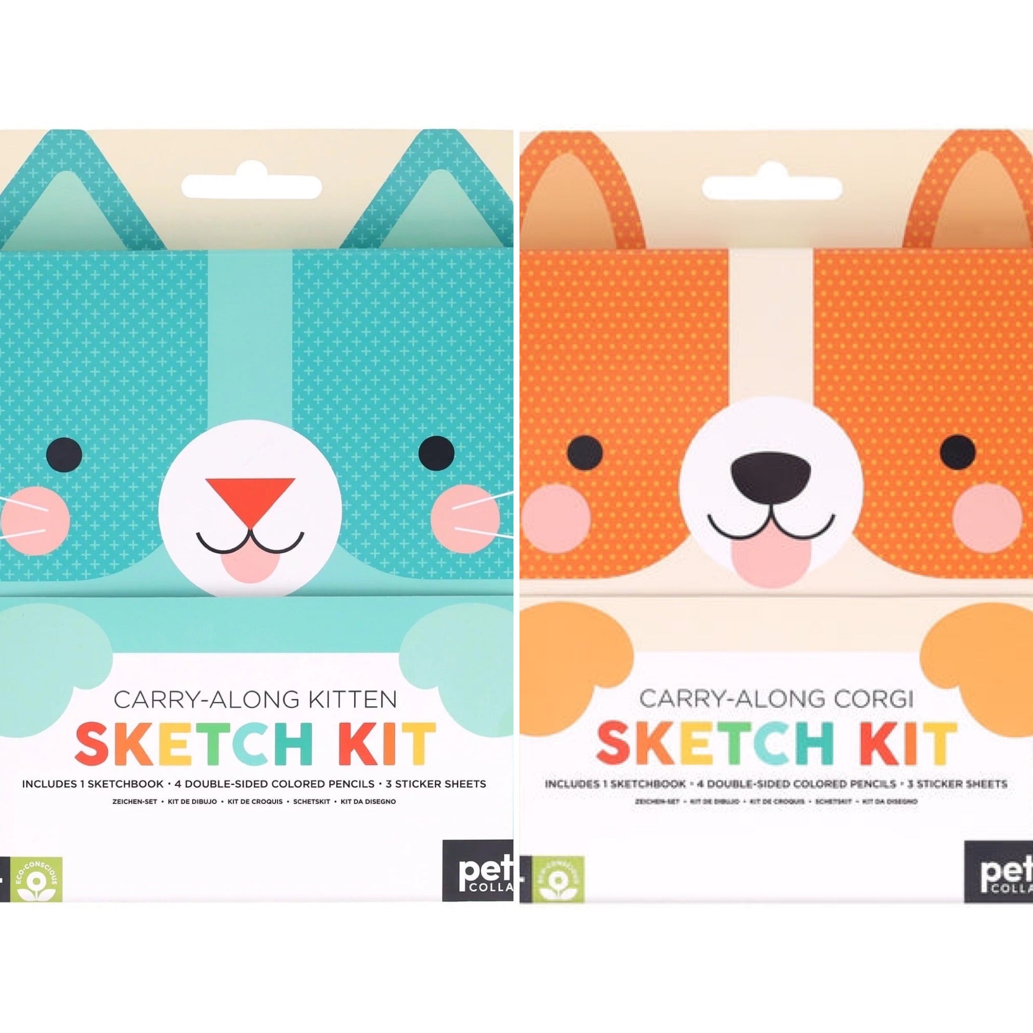 Puppy and Kitten Carry-Along Sketch Kit