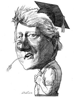 Image result for bill clinton sketch