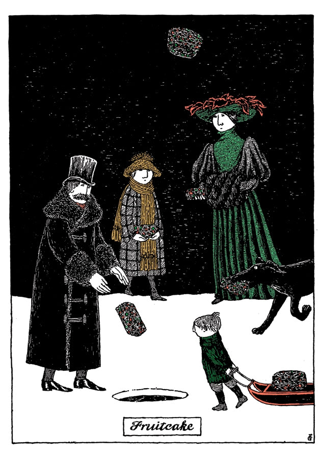 Edward Gorey Fruitcake Holiday Cards