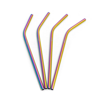 Rainbow Metal Straws