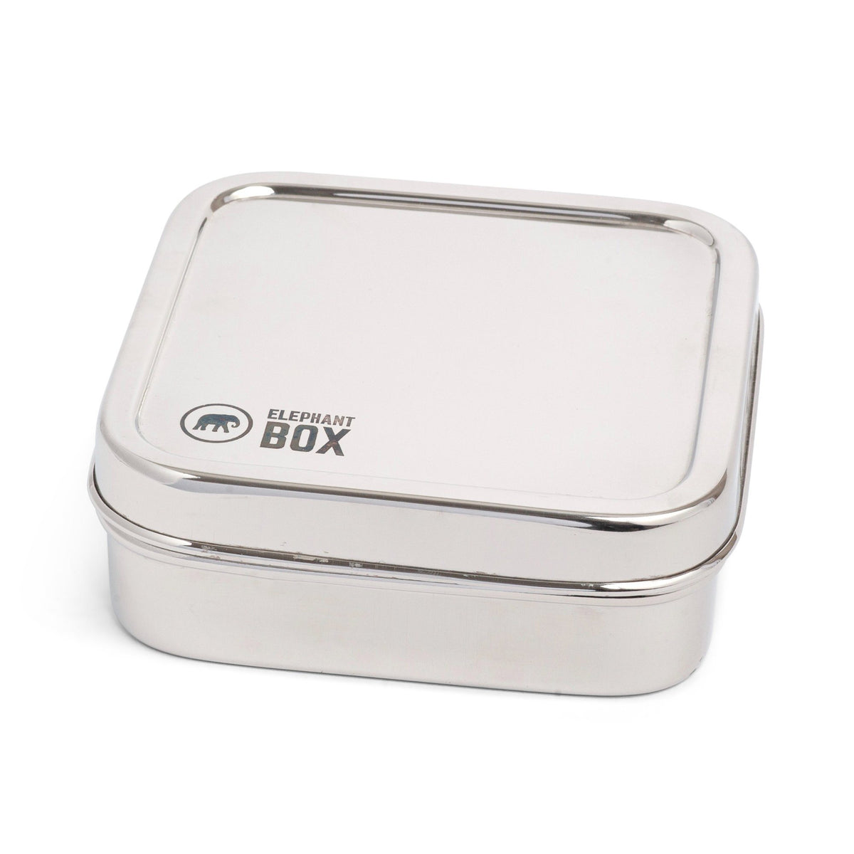 Elephant box. Stainless Steel lunch Box. Box for Salad. Opened Box for Salad.