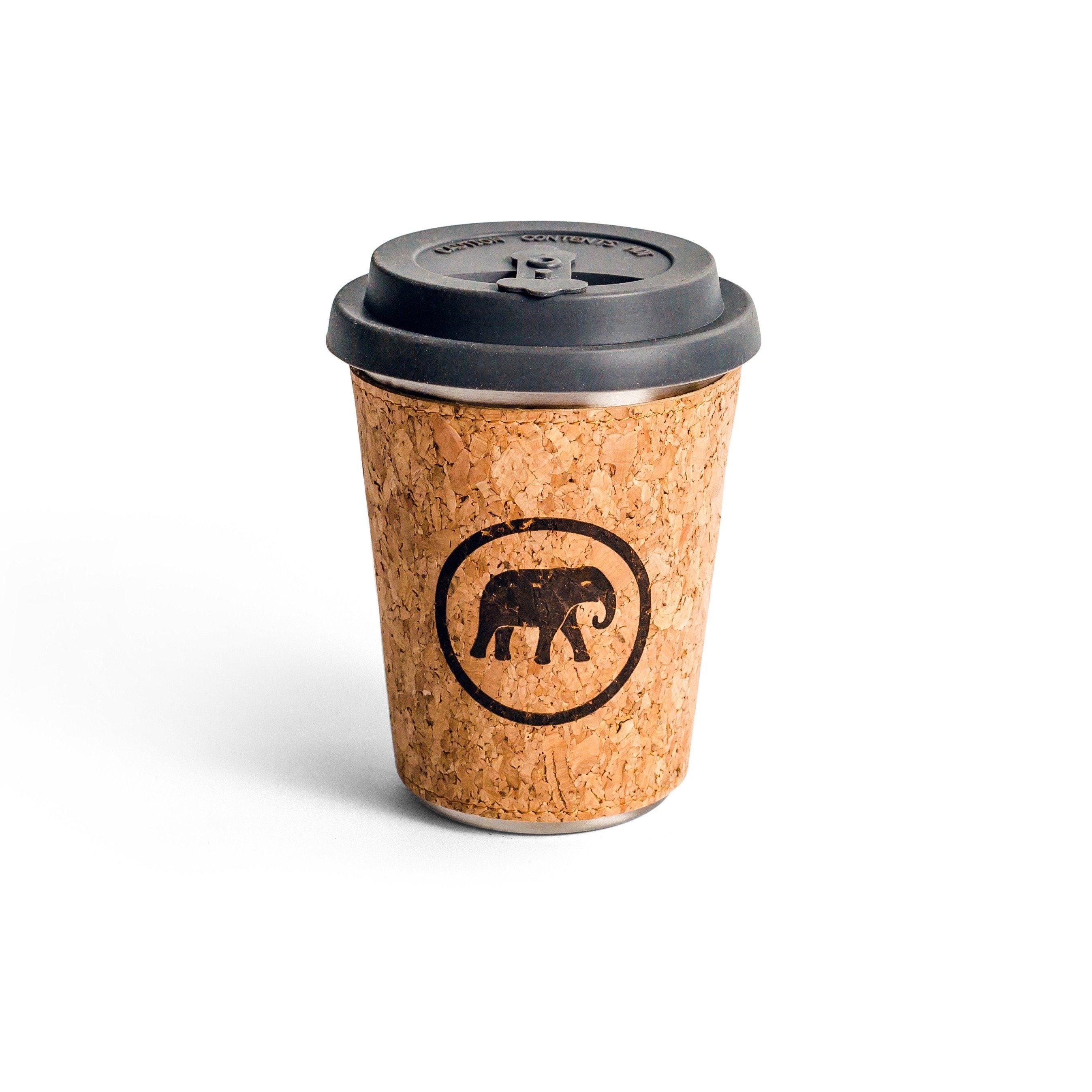 Elephant Box 350ml To Go Cup Stainless Steel With Cork Sleeve