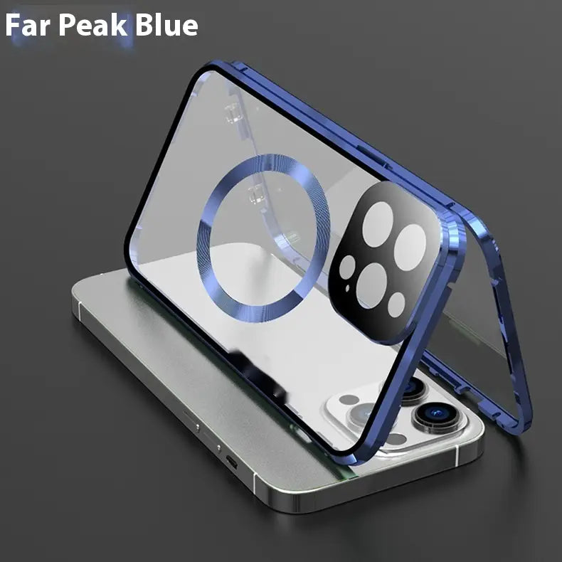 Magsafe Magnetic King Phone Case with Buckle in Black Silver Gold