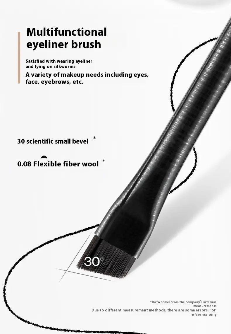 Caramel Mocha Blade Eyeliner Brush for Smudge Makeup Creamy Color