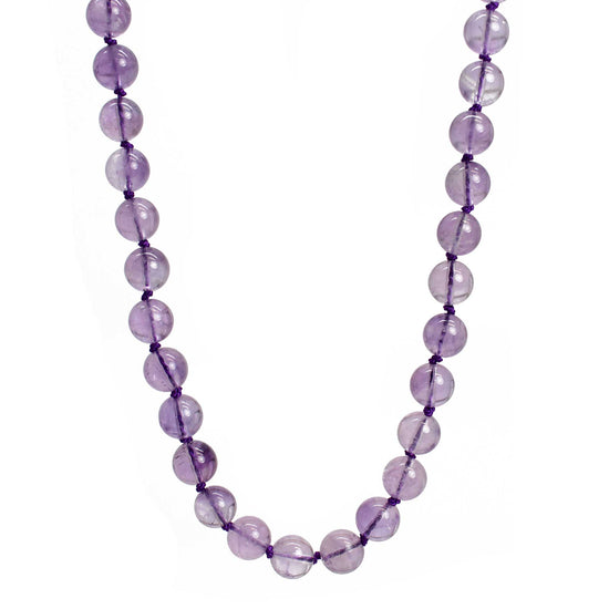 Long Continuous Beaded Crochet Rope Necklace in Shades of Violet Purpl –  LITVA'S Jewelry