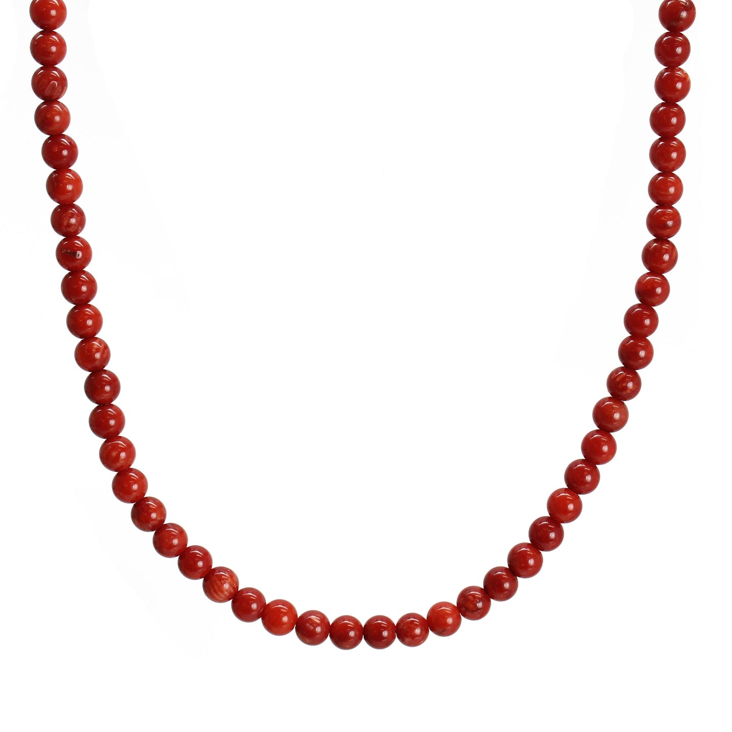 Red Coral Choker Necklace, Tiny 2mm Bright Red Gemstone Necklace – Kathy  Bankston