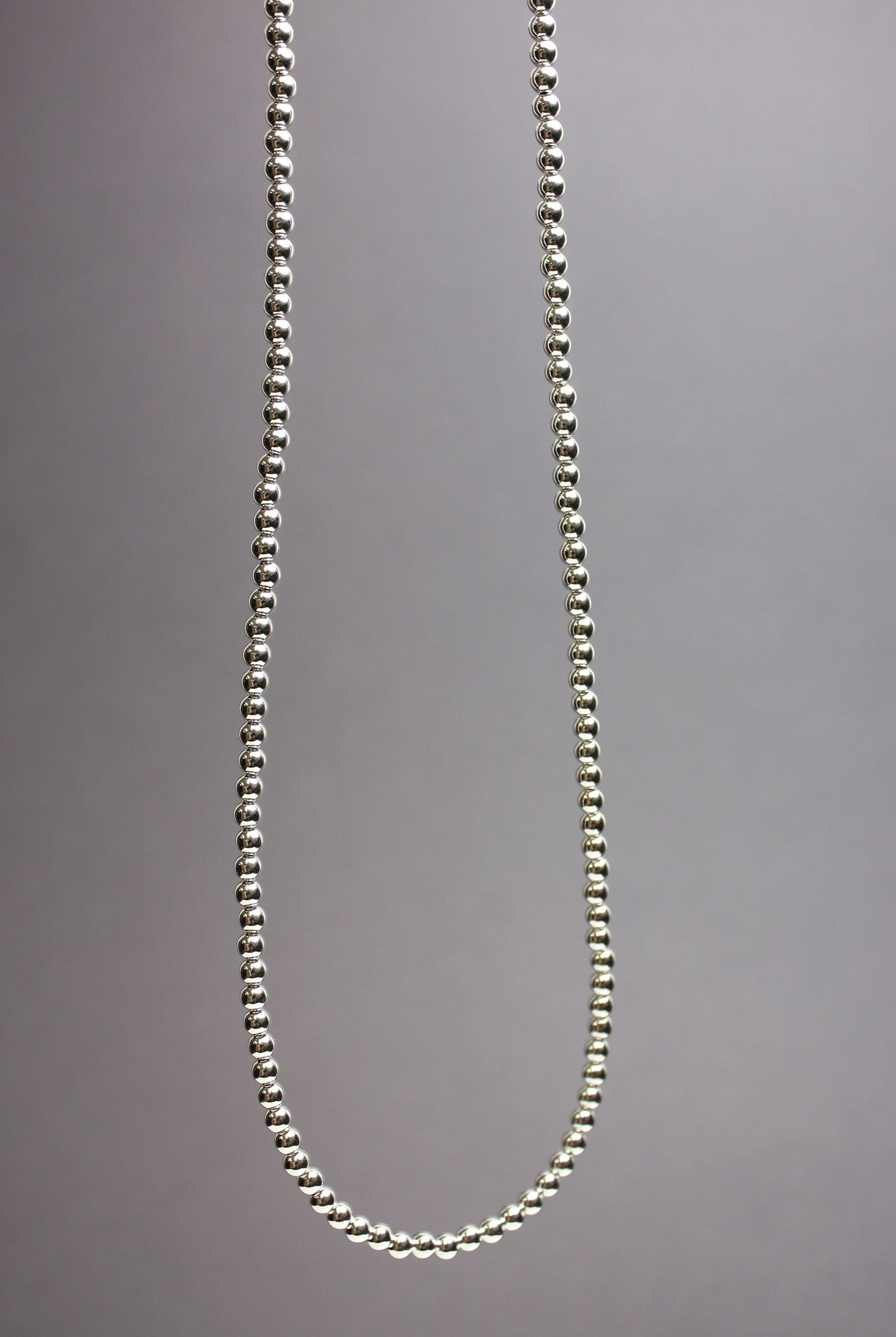 4mm Sterling Silver Bead Necklace Strand – Kathy Bankston