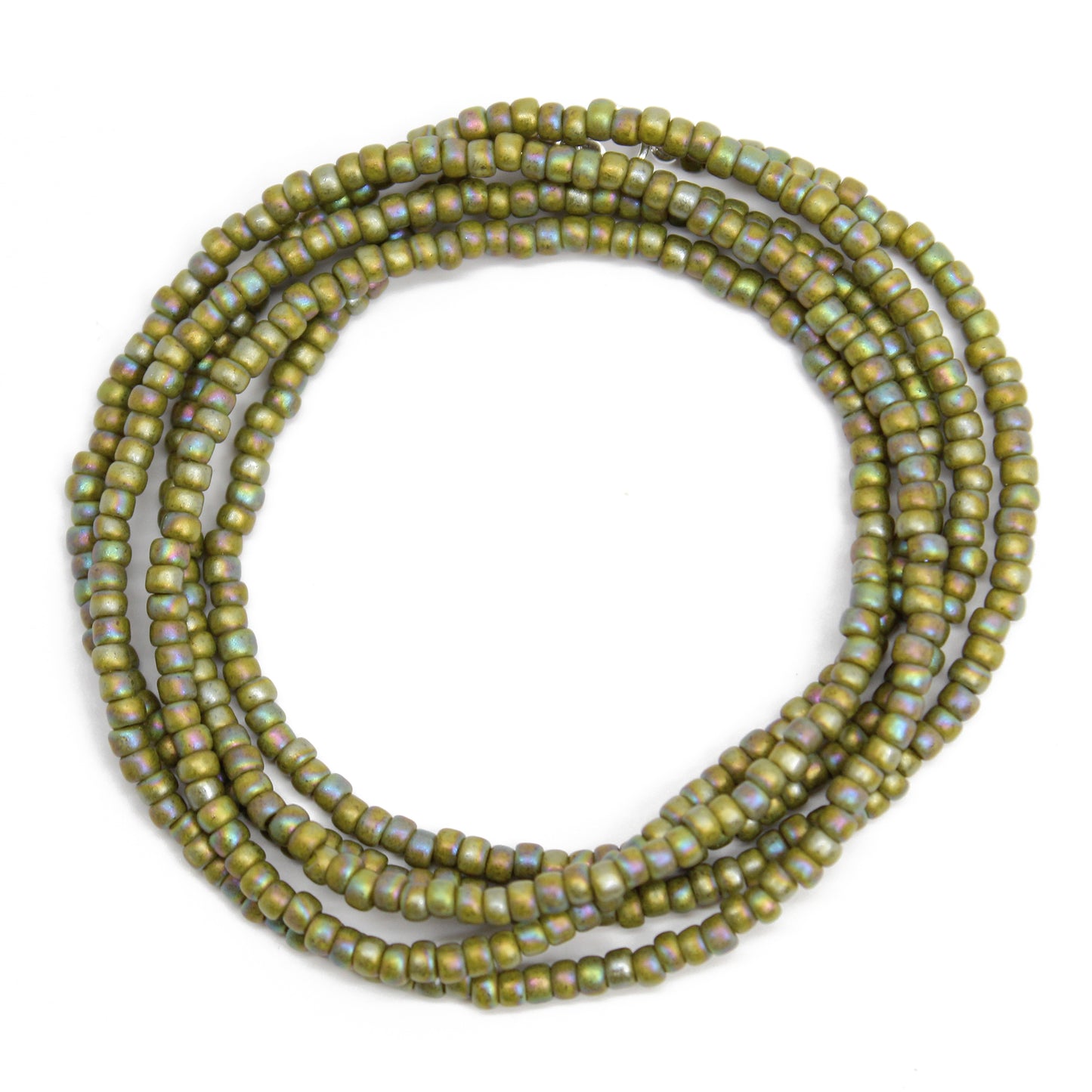 Buy Green White Handcrafted Beaded Brass Layered Necklace, WPFWSET101/SWAH3