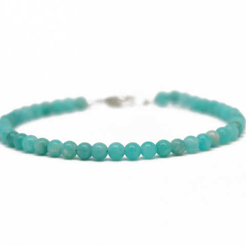 Amazonite Bead Bracelet With Sterling Silver Clasp Kathy Bankston