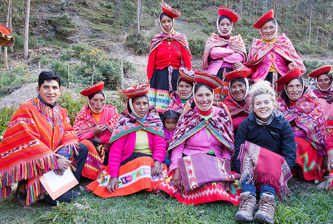 Young Andean weavers