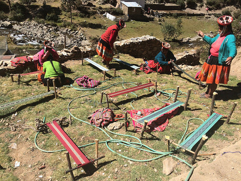 Handmade Andean weaving