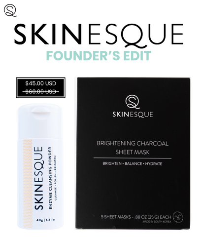 Founder's Edit (Enzyme Cleansing Powder, Brightening Charcoal Sheet Mask)