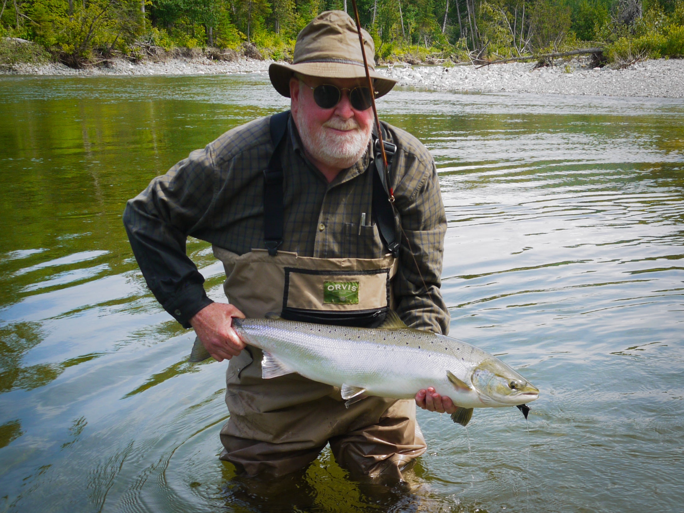 Marc Aroner with a Gaspe Atlantic Salmon 3