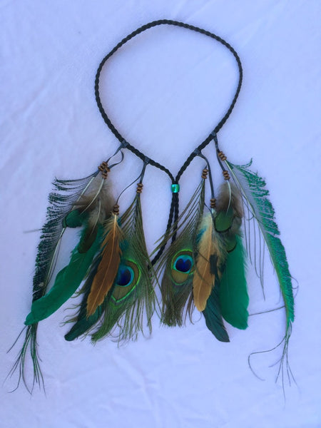 Peacock Feather Headband #B1030 – VividBloom