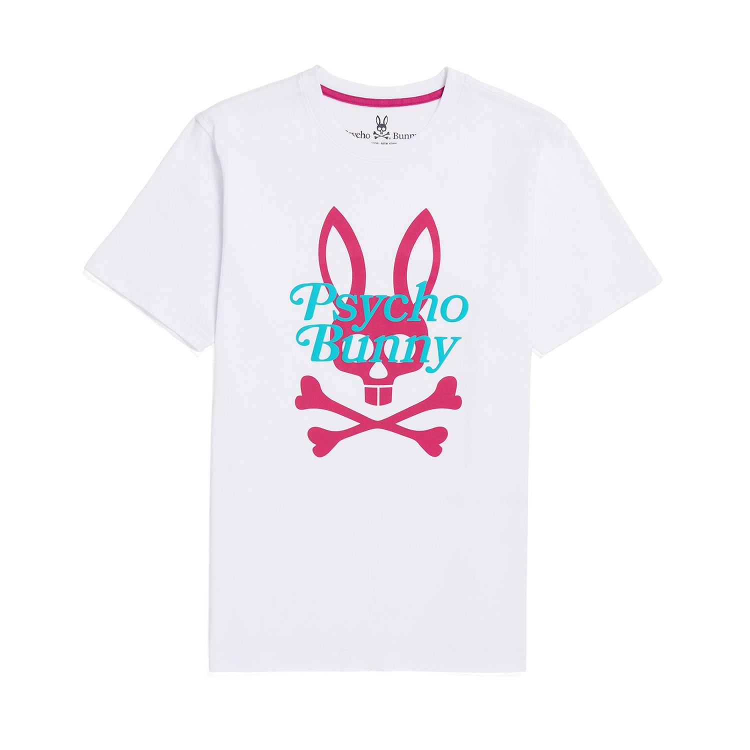 Psycho Bunny Mens Cortlandt Graphic Tee - White - Graphic Tee